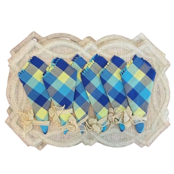 Placemat Set of 6 with Napkins and Napkin Rings matching - Picture 1 of 13